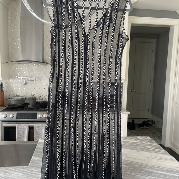 Sandra Darren amazing resort wear beach pool cover up dress size small 🧉🌴 - Picture 16 of 17